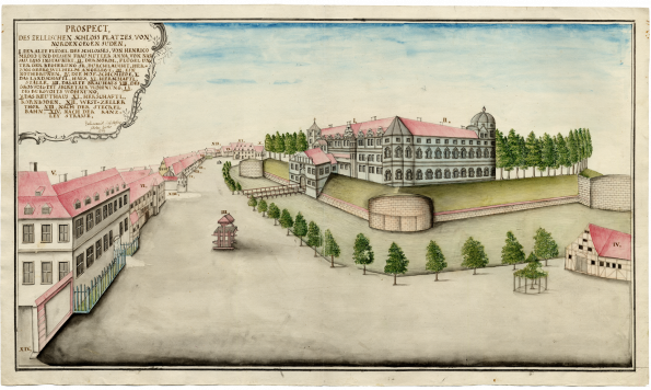 Das Celler Schloss, um 1760