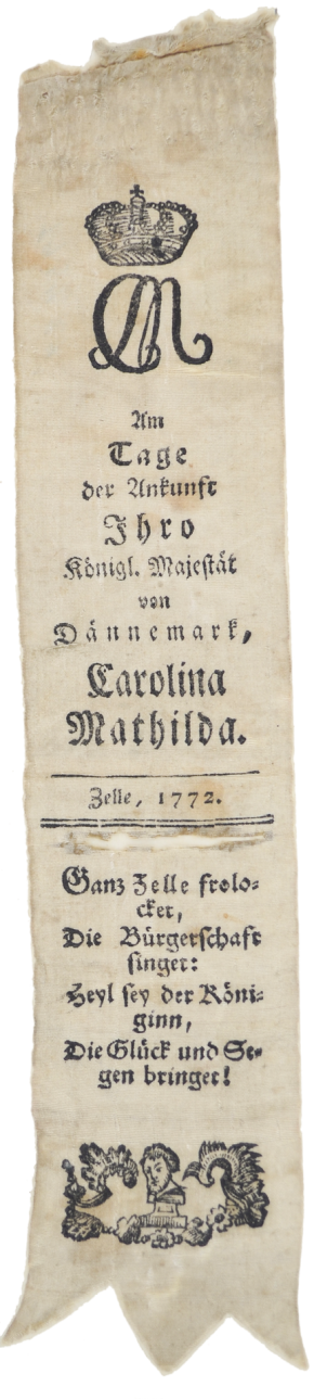 Mit angesteckten Vivatbändern begrüßten die Bürger die 1772 in Celle einziehende Königin Caroline Mathilde – in der Hoffnung, dass königlicher Glanz Wirtschaft und Kultur der einstigen Residenzstadt wiederbeleben würde.