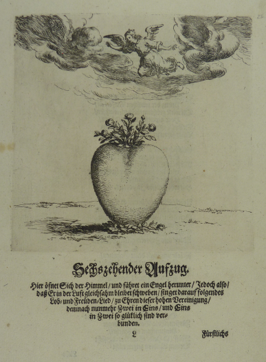 Druck der "Triumphi(e)renden Liebe" von 1653